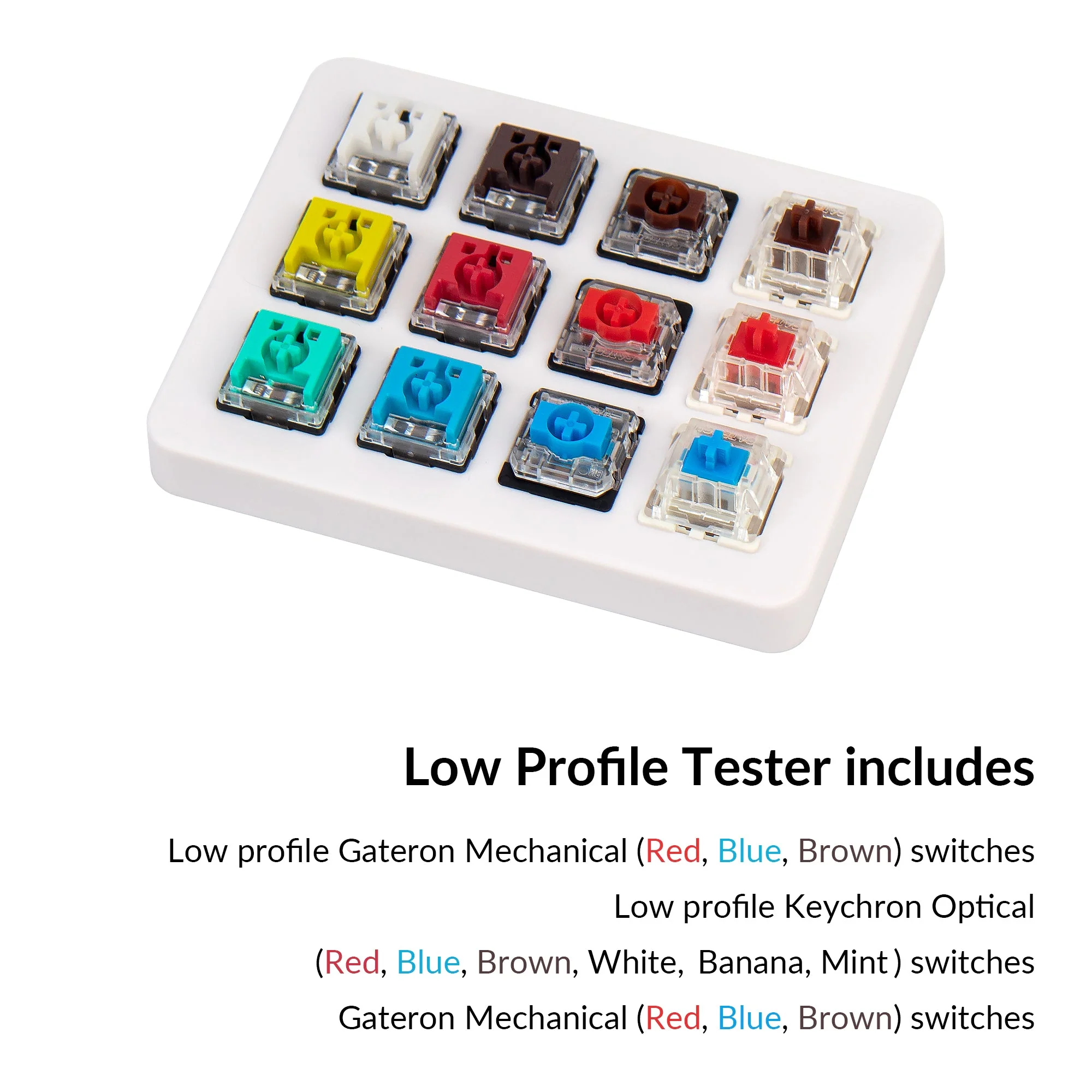 Low Profile Keychron Optical Switch Set - 87 Pcs - Image 9
